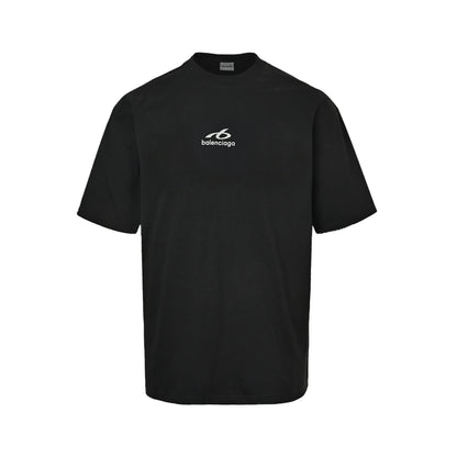 Balenciaga 26ss reflective new logo printed short sleeves