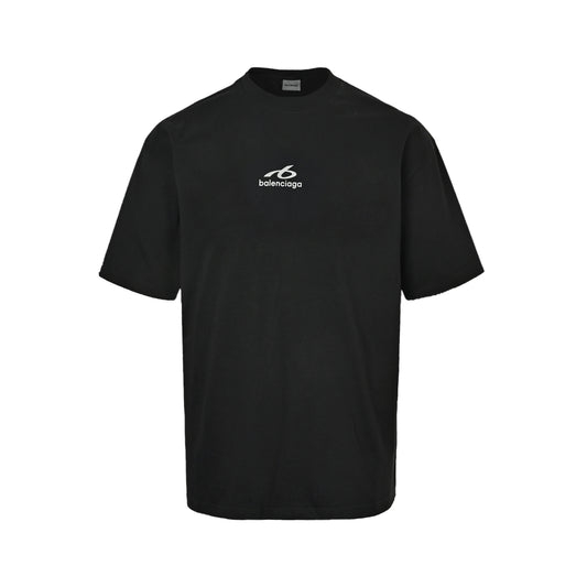 Balenciaga 26ss reflective new logo printed short sleeves