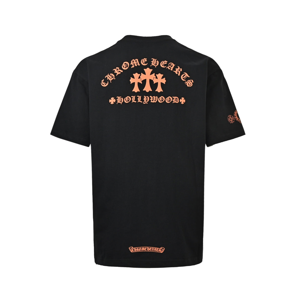 Chrome Hearts/Chrome Heart Orange Cross Print Short Sleeve