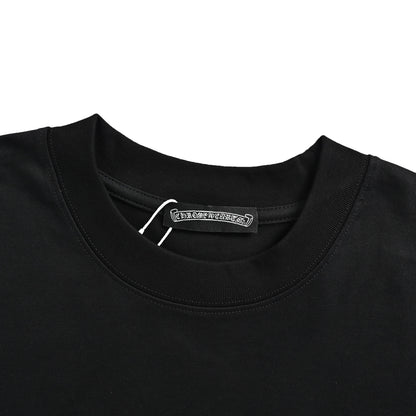 Chrome Hearts colorful cross embroidery round neck short sleeves