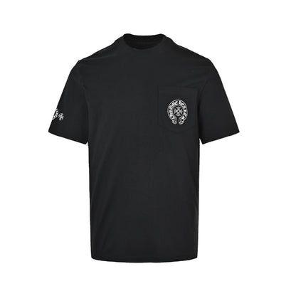 Chrome Hearts/Chrome Heart Color Cross Print Short Sleeve