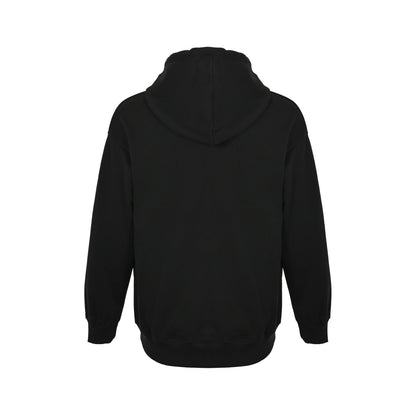 Prada 25Fw collar triangle logo nylon pocket hooded sweatshirt