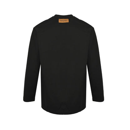 Louis Vuitton 25Fw colorful presbyopic logo embroidered long-sleeved T-shirt