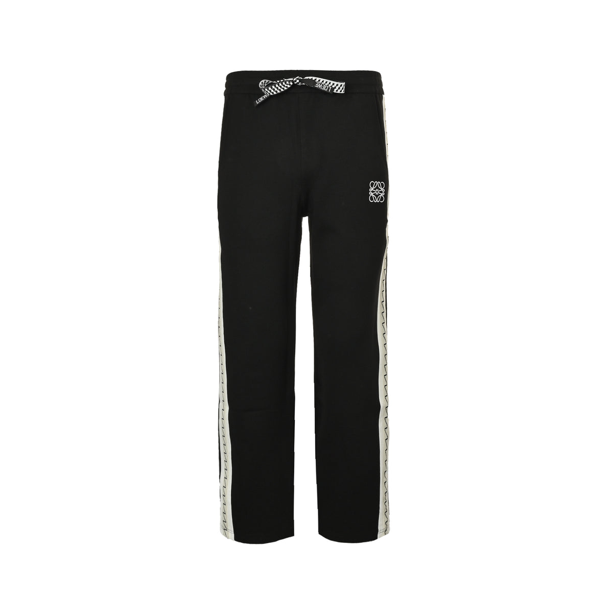 Loewe/Luo Yiwei 25Fw threaded webbing stitching logo embroidery suit trousers
