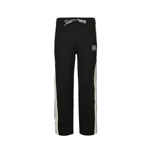 Loewe/Luo Yiwei 25Fw threaded webbing stitching logo embroidery suit trousers