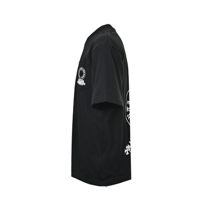 Chrome Hearts/Chrome Heart Horseshoe Cross Print Short Sleeve