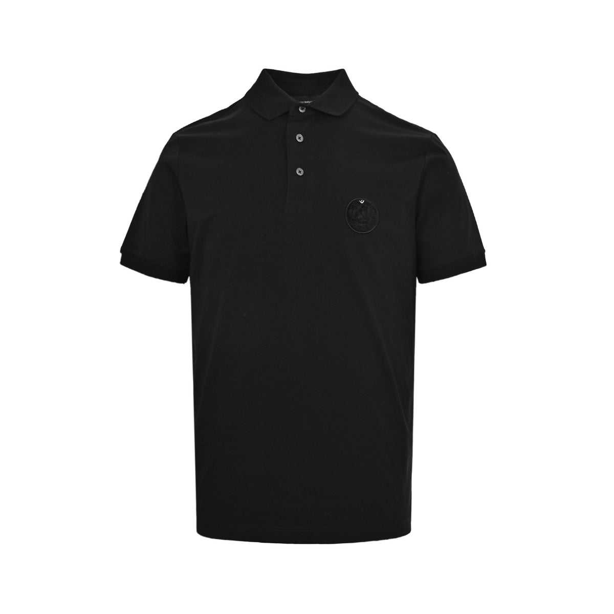 Armani embroidered badge Polo short sleeves