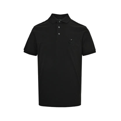 Armani embroidered badge Polo short sleeves