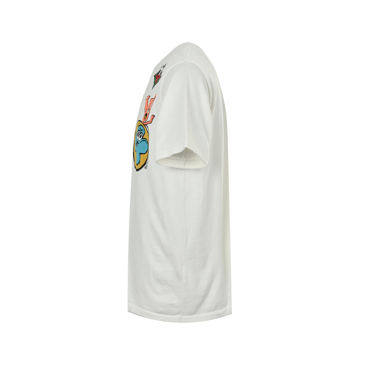 Louis Vuitton cartoon paper airplane jacquard knitted short sleeves