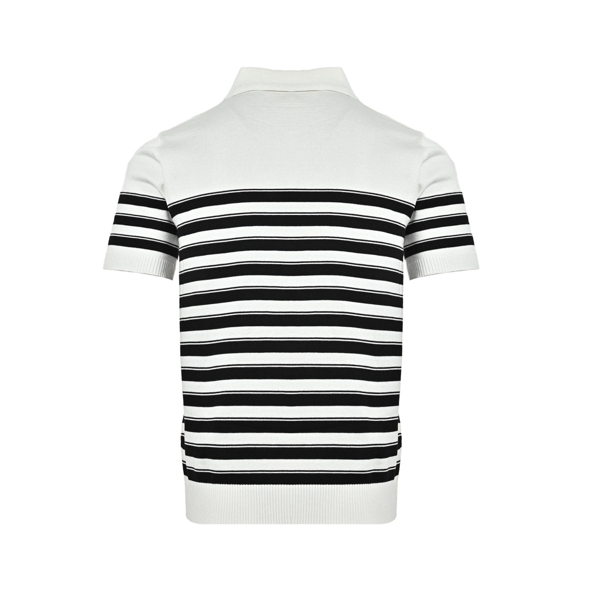 Ralph Lauren striped horse logo embroidered V-neck knitted Polo short sleeves