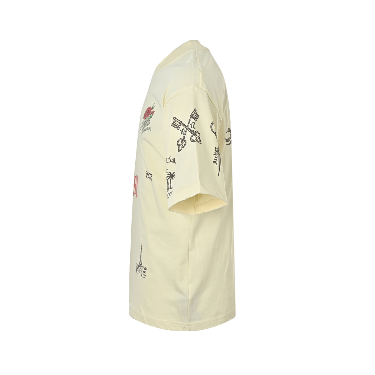 Balenciaga/Balanciaga 1917 rose limited print short sleeves