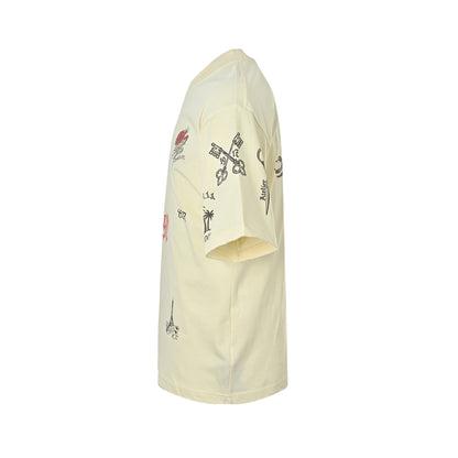 Balenciaga/Balanciaga 1917 rose limited print short sleeves