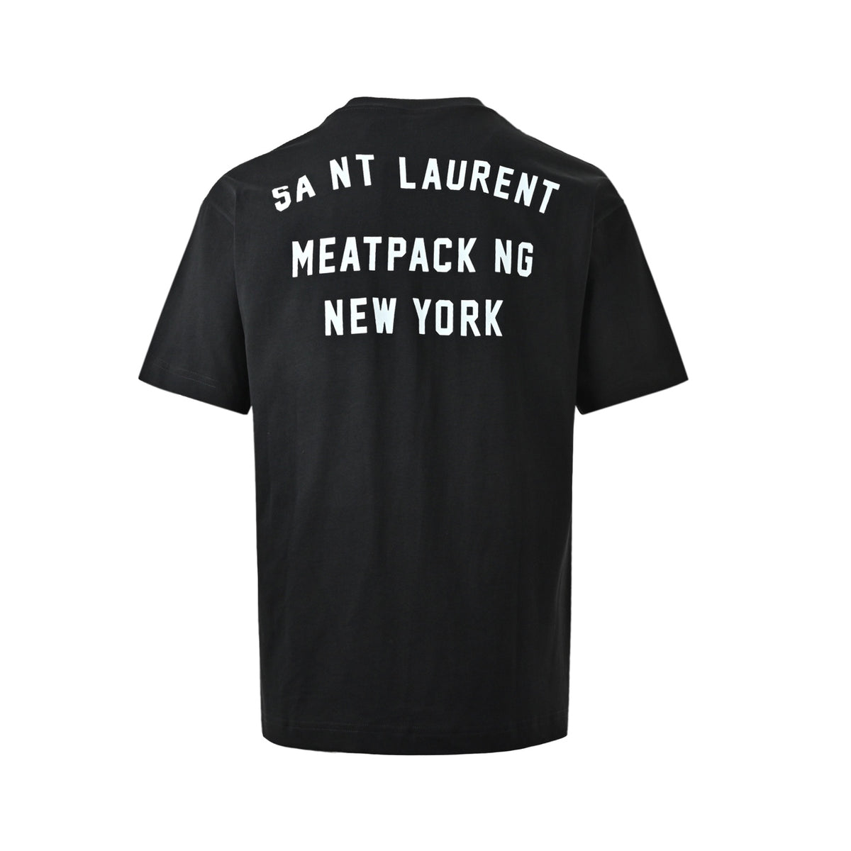 Saint Laurent short sleeves with letter print on the back