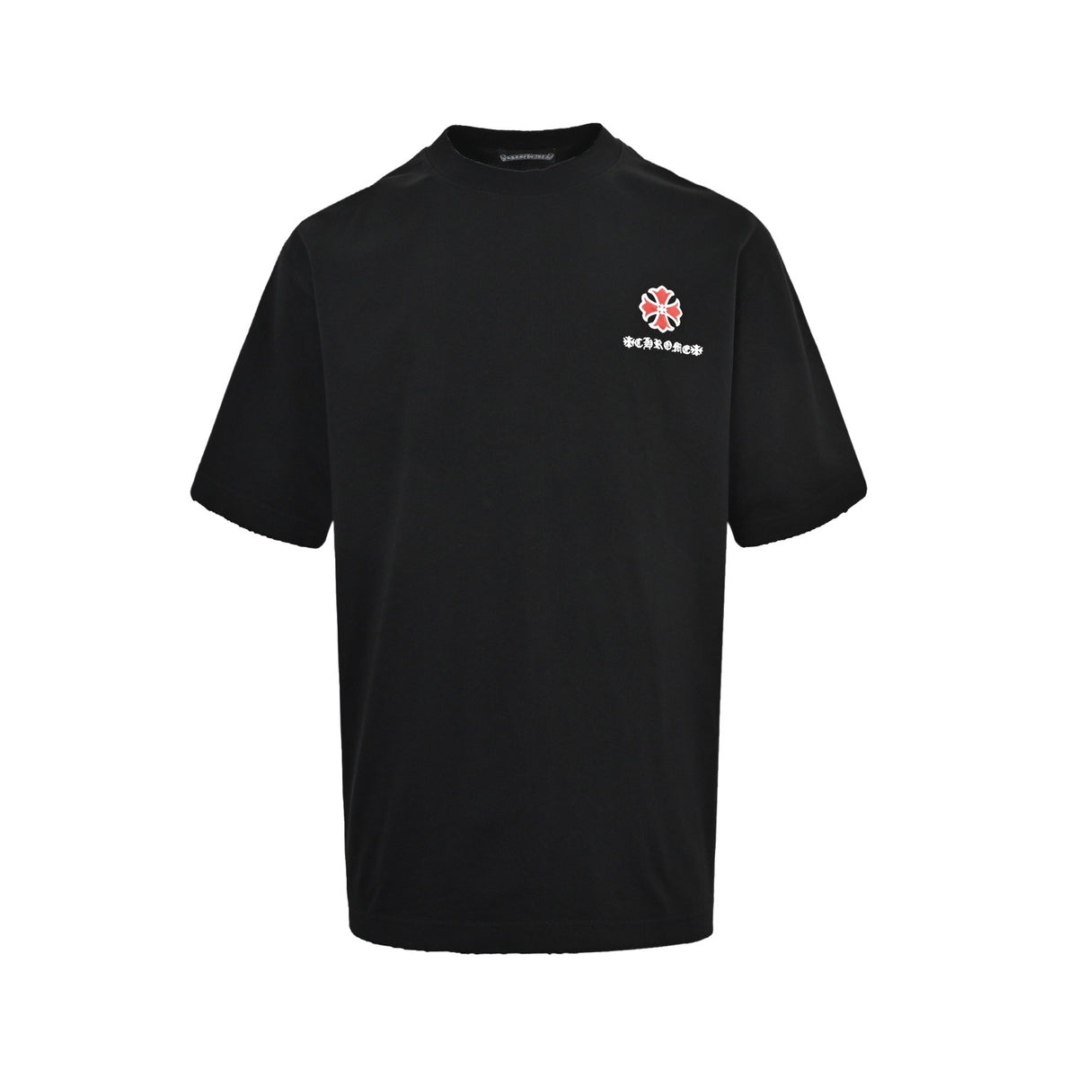 Chrome Hearts/Chrome Heart Sanskrit cross patch embroidered short sleeves