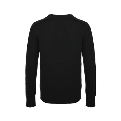 Burberry plaid war horse patch crew neck sweater