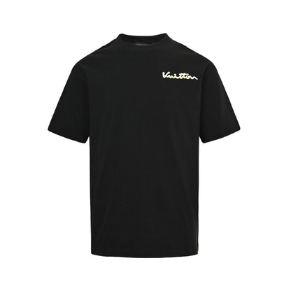 Louis Vuitton 24ss back sun foam printed short sleeves