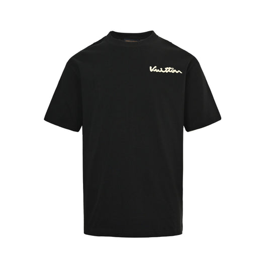 Louis Vuitton 24ss back sun foam printed short sleeves