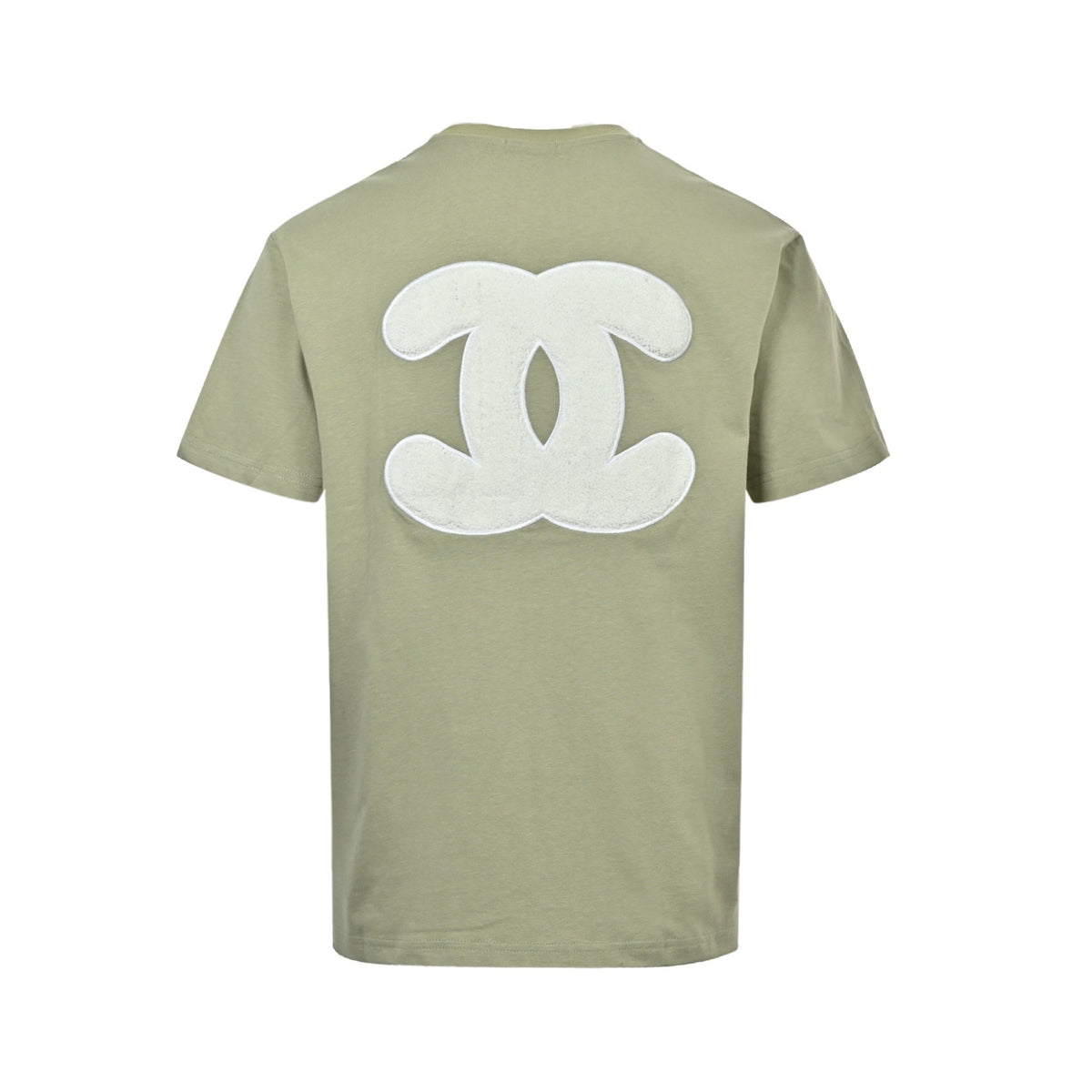 Chanel Xiaoxiang army green double CC large loog towel embroidered short sleeves