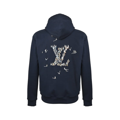 Louis Vuitton sailing embroidered hooded sweatshirt