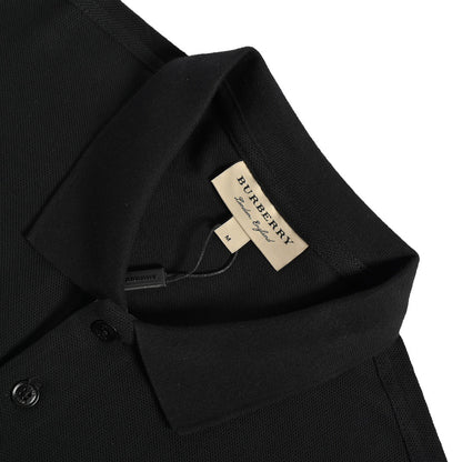 Burberry classic war horse embroidered small label Polo short sleeves
