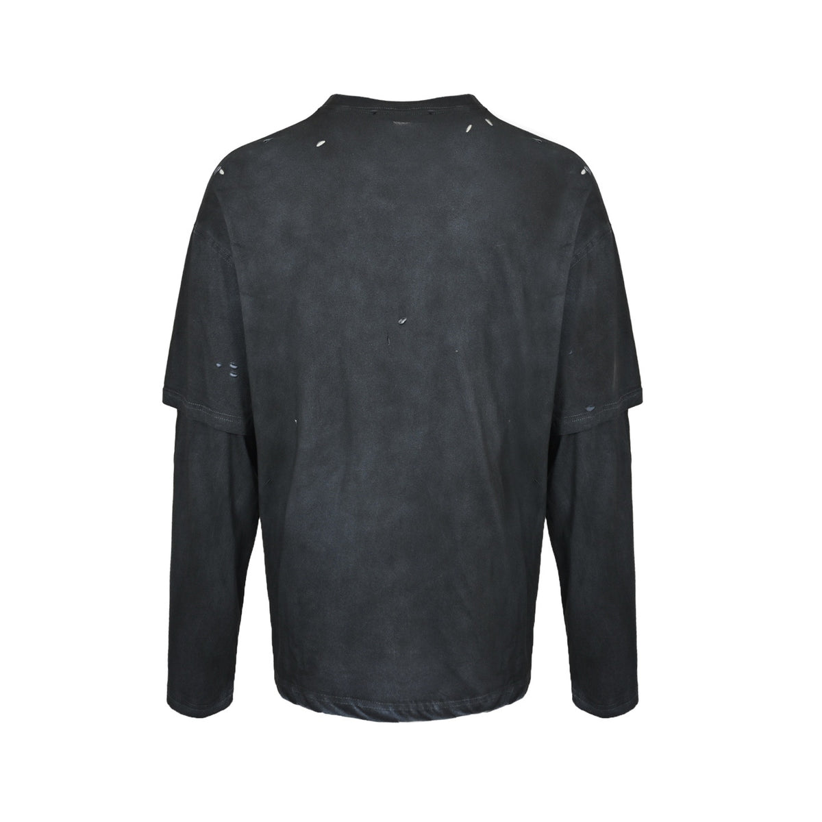 Acne Studios distressed sandblasted washed fake two-piece long-sleeved T-shirt
