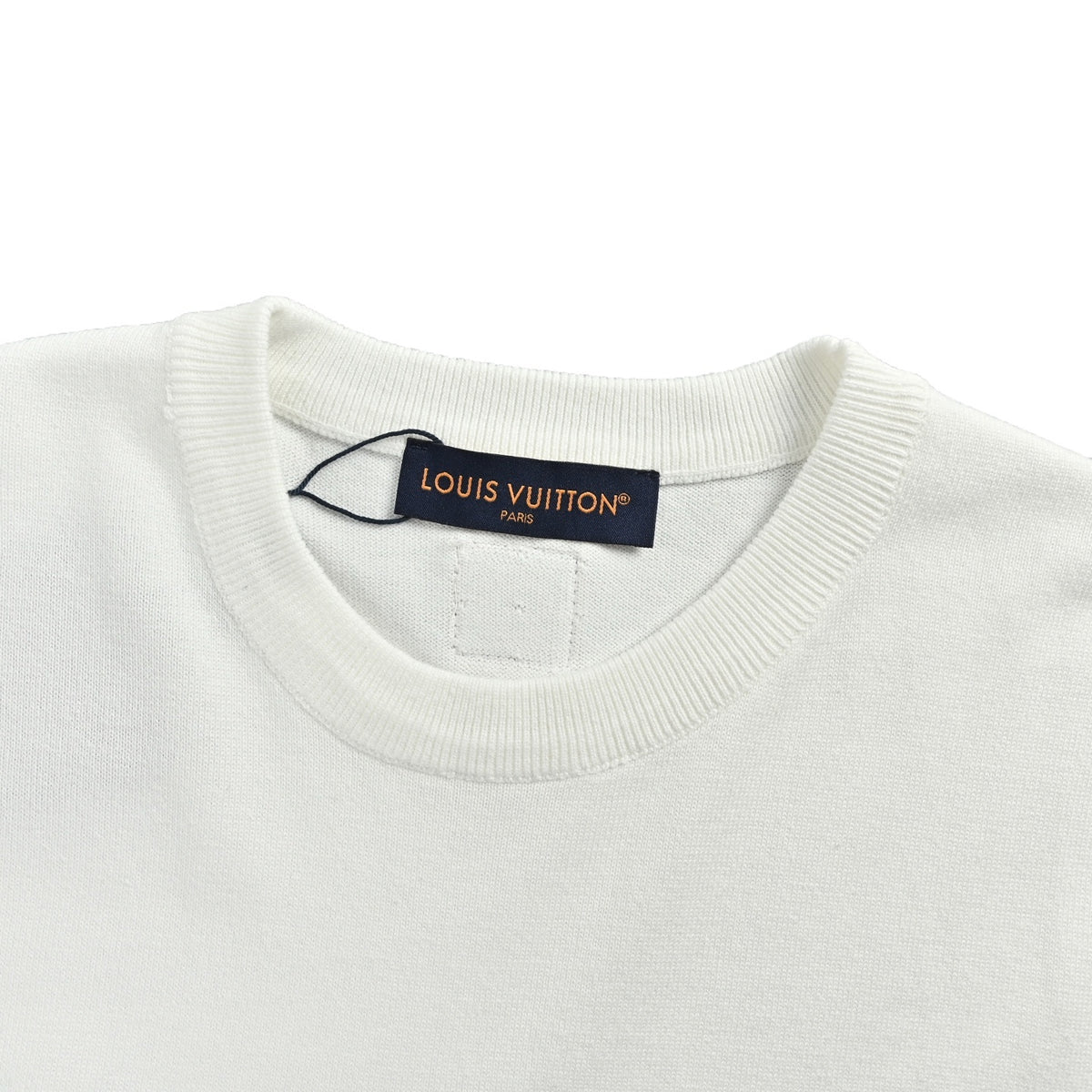 Louis Vuitton fox letter embroidered knitted short sleeves