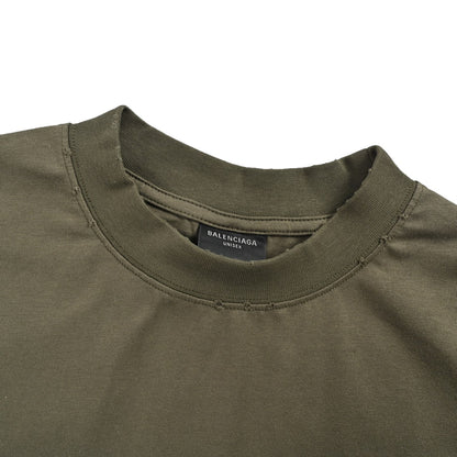 Balenciaga 26ss tape label short sleeves
