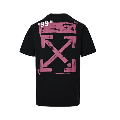 OFF WHITE C/O VIRGIL 19SS 99 pink arrow print short sleeves