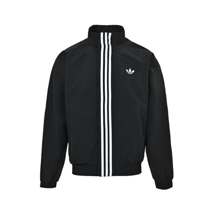 Adidas originals MOTO three-bar embroidered jacket