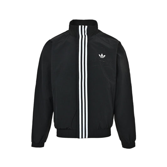 Adidas originals MOTO three-bar embroidered jacket
