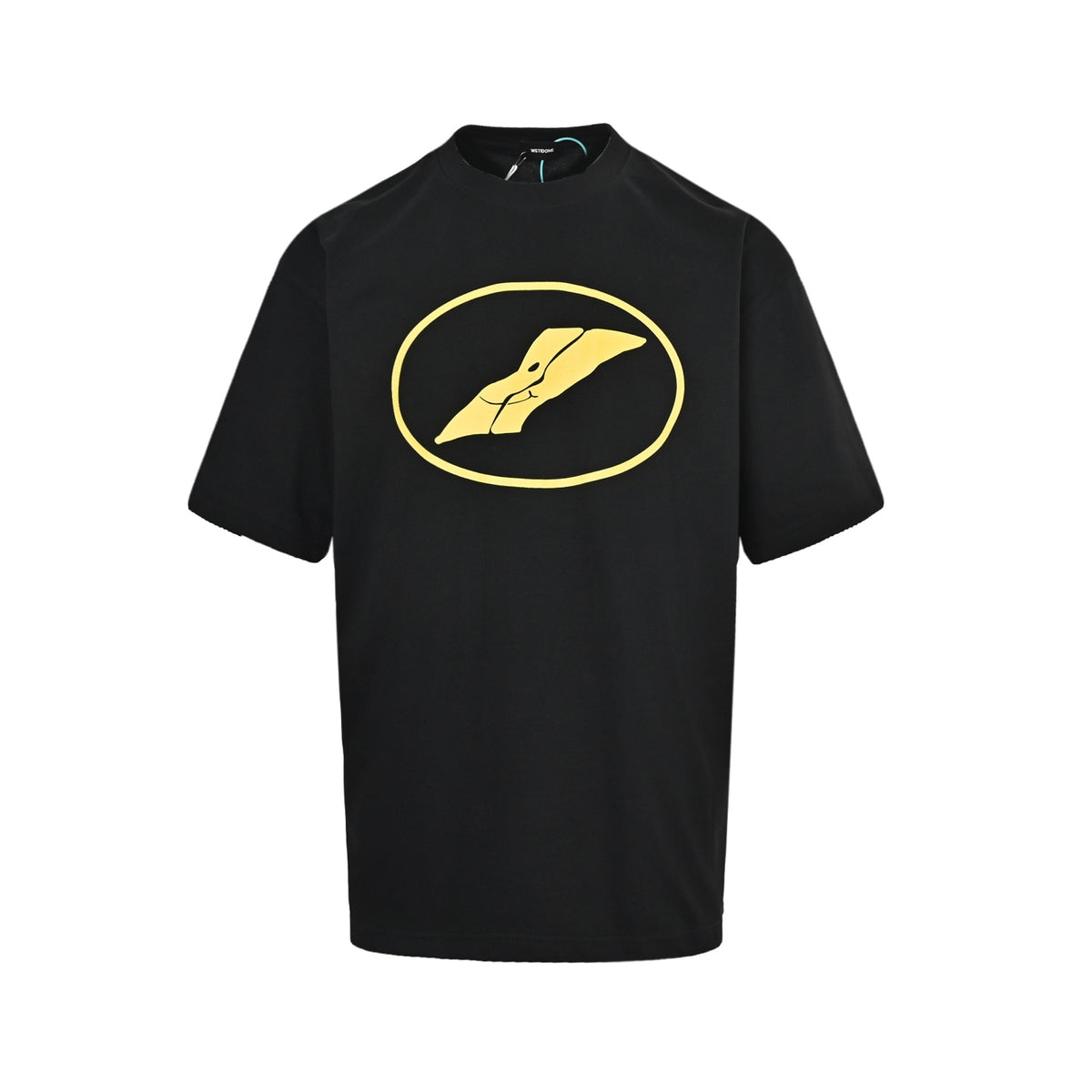 We11 Done simple contrasting logo pattern short sleeves