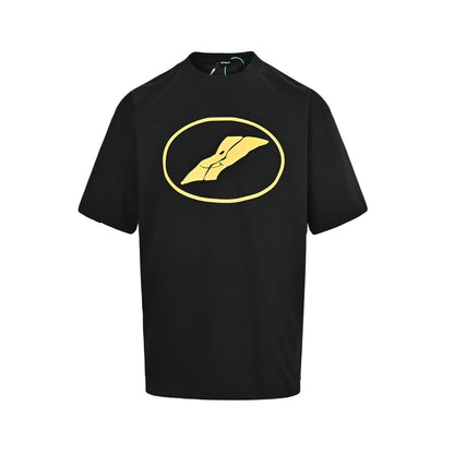 We11 Done simple contrasting logo pattern short sleeves