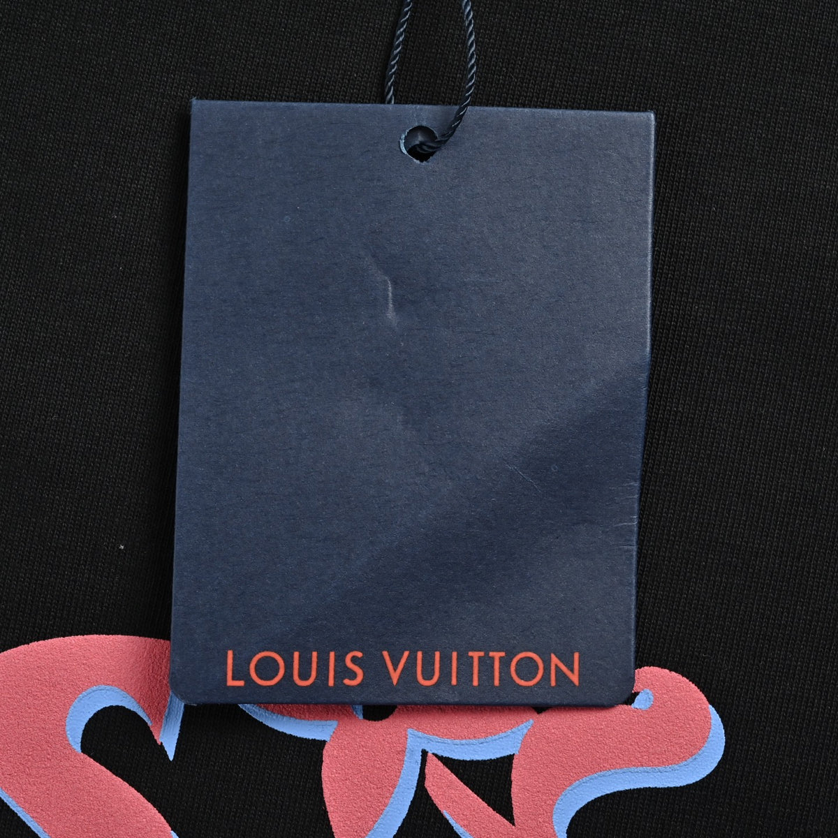 Louis Vuitton pink graffiti 3D letter short sleeves