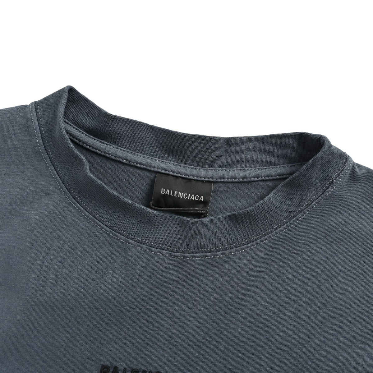 Balenciaga distressed embroidered hand-painted short sleeves