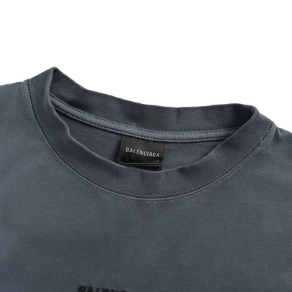 Balenciaga distressed embroidered hand-painted short sleeves