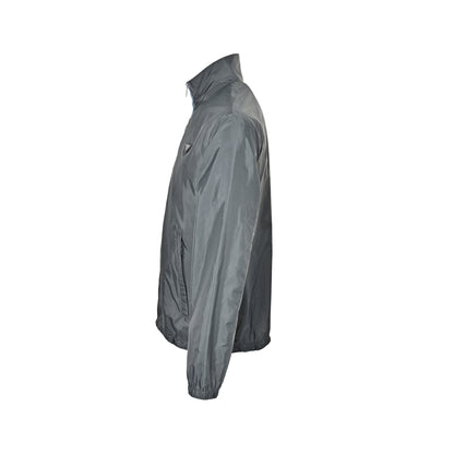 Prada contrast line trim stand collar jacket