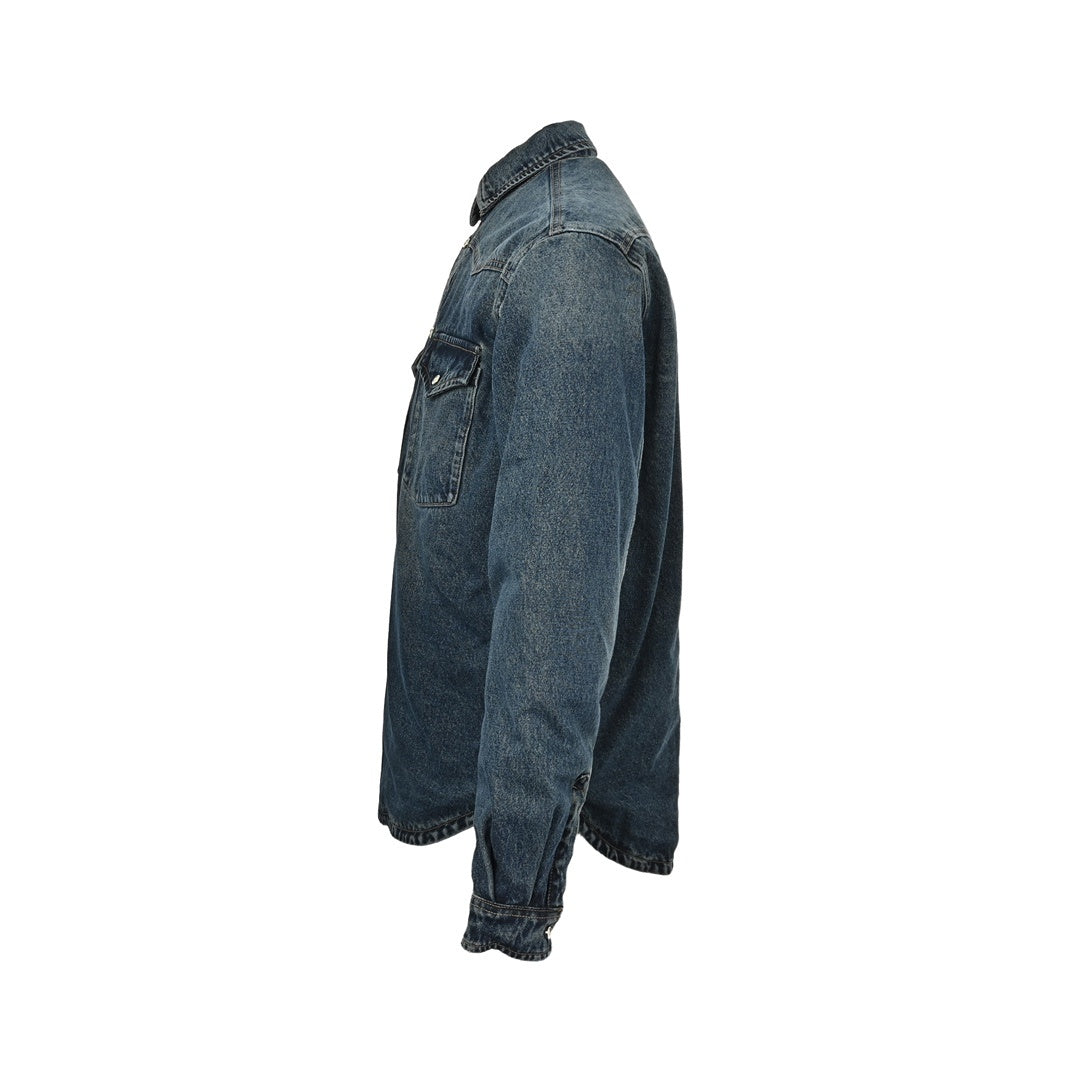 Prada 24Fw triangle logo denim denim jacket