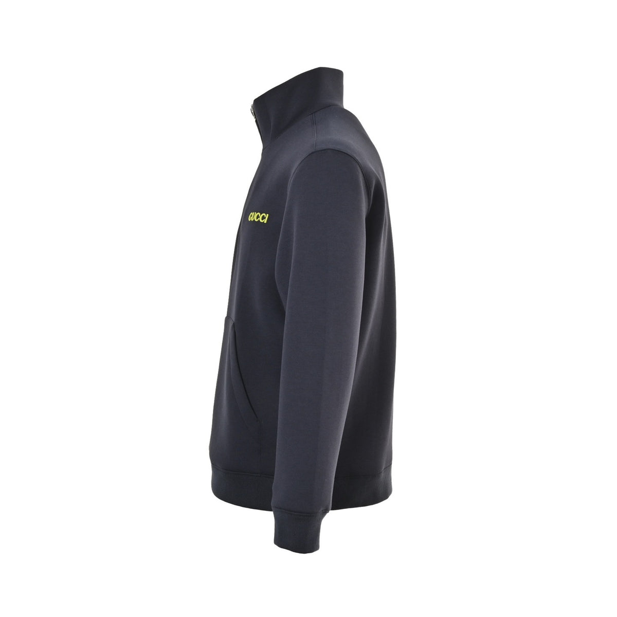 Gucci 25Fw embroidered logo space cotton suit half-zip sweatshirt