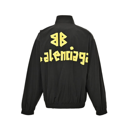Balenciaga/Balanciaga 24Fw masking paper black and yellow tape jacket jacket