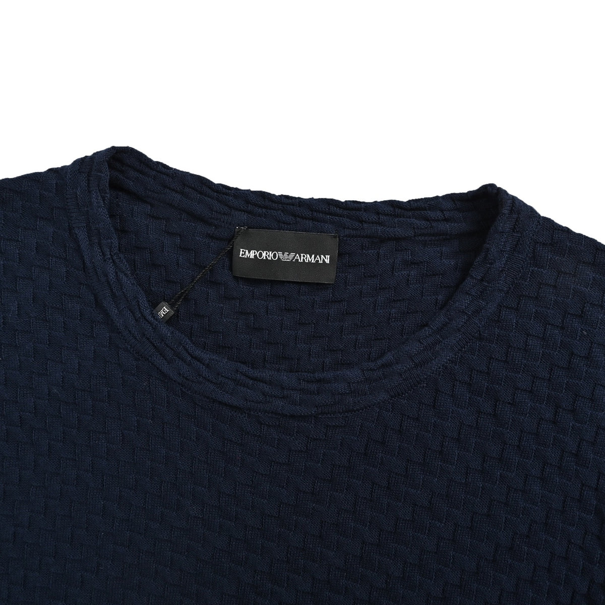 ARMANI round neck knitted short sleeves