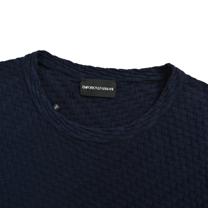 ARMANI round neck knitted short sleeves