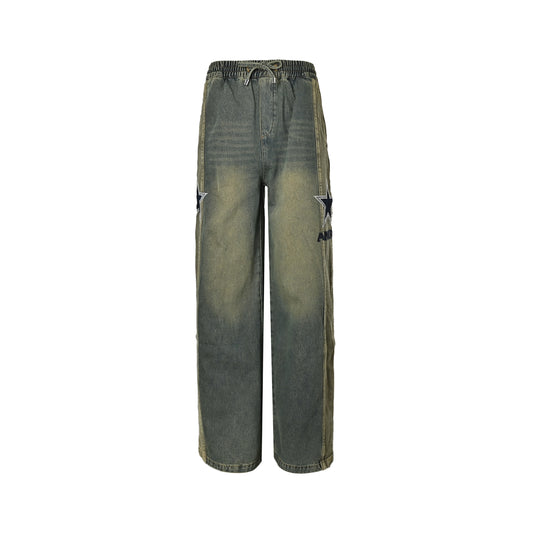 Amiri star embroidered jeans