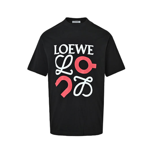 Loewe/Luo Yiwei ON jointly printed short-sleeved shirt