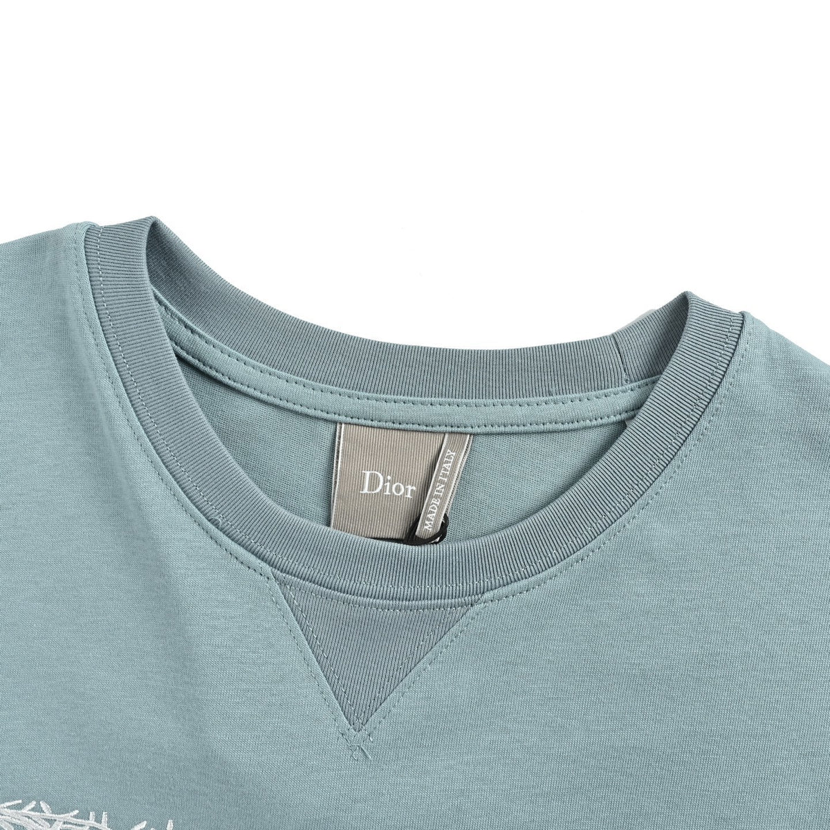 Dior 26ss Dracula themed embroidered short sleeves