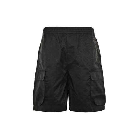Gucci 24ss dark pattern double G jacquard cargo shorts
