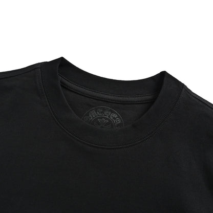 Chrome Hearts/Chrome Heart Sanskrit Cross Round Neck Short Sleeve