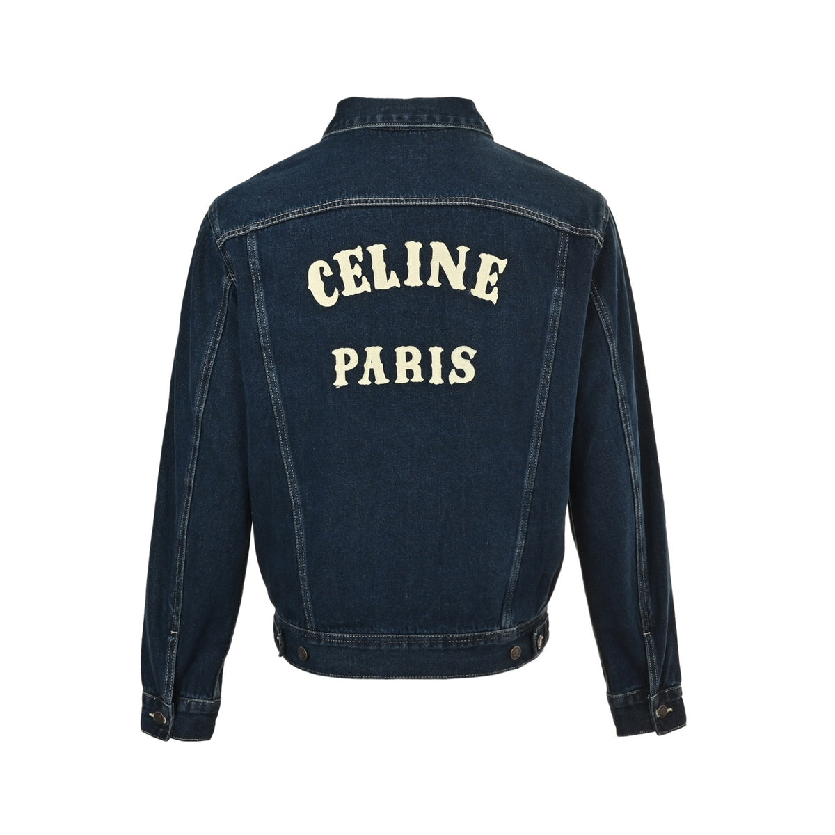 Celine 25Fw back patch denim jacket