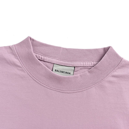 Balenciaga/Balanciaga 26ss 520 embroidered label short sleeves