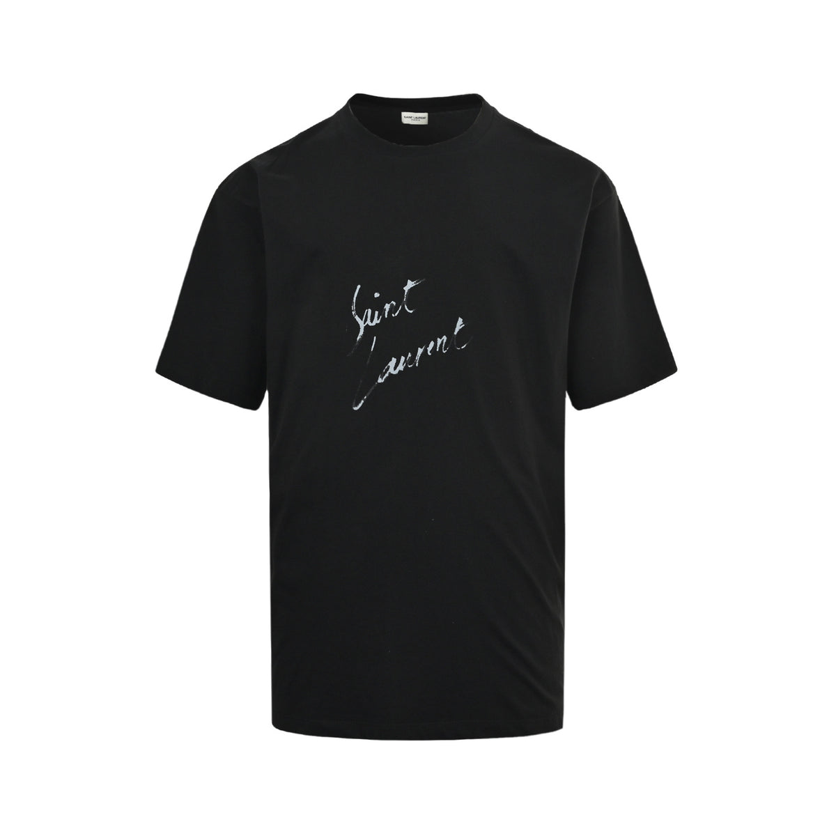 SAINT LAURENT colorful blur printed short sleeves