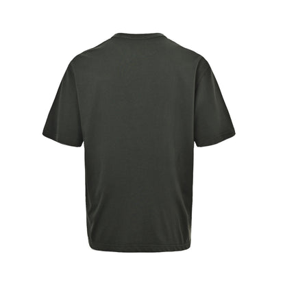 Gucci 25ss short sleeves with embroidered patch on the chest and small label